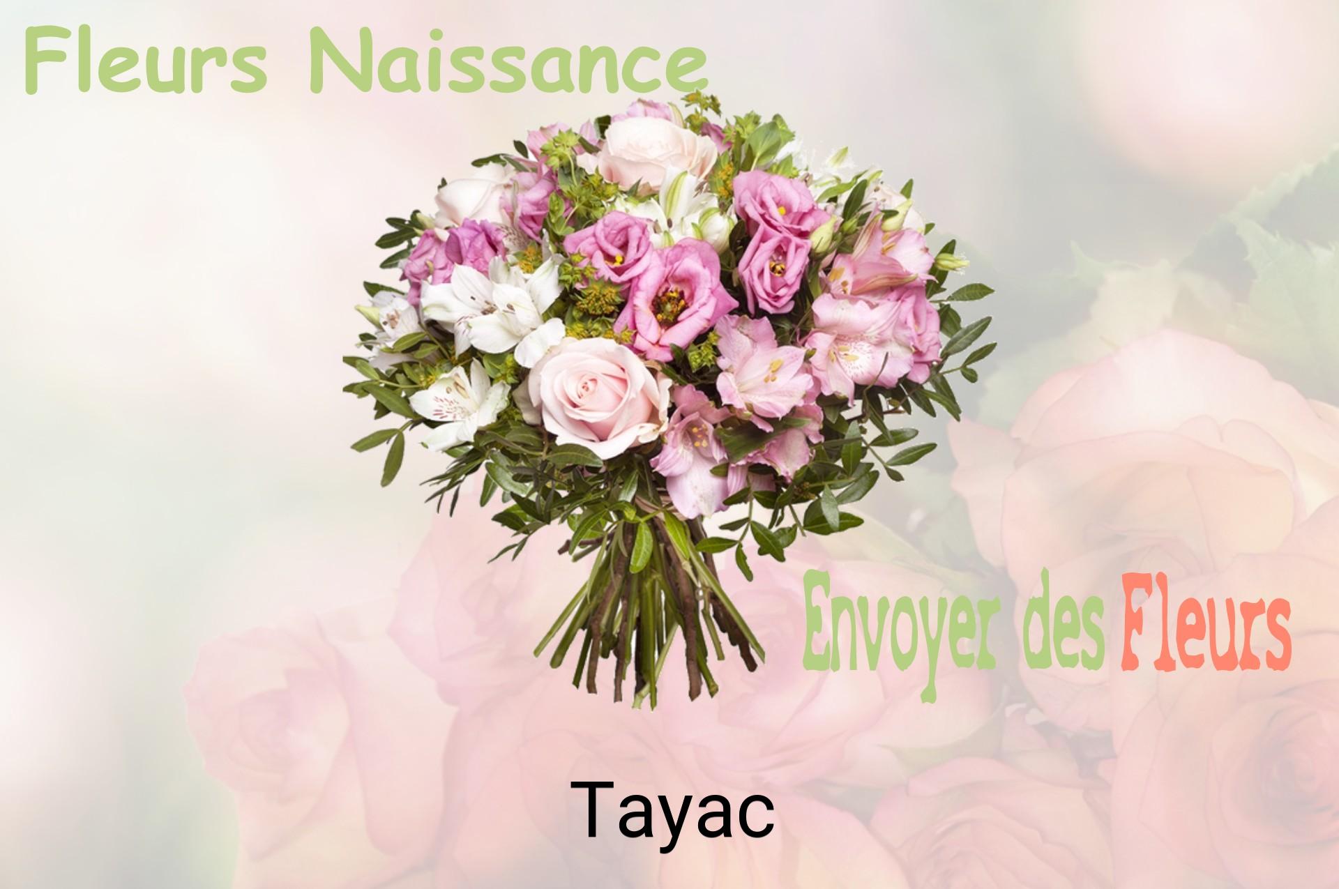 Bouquet de fleurs de naissance livré à Tayac